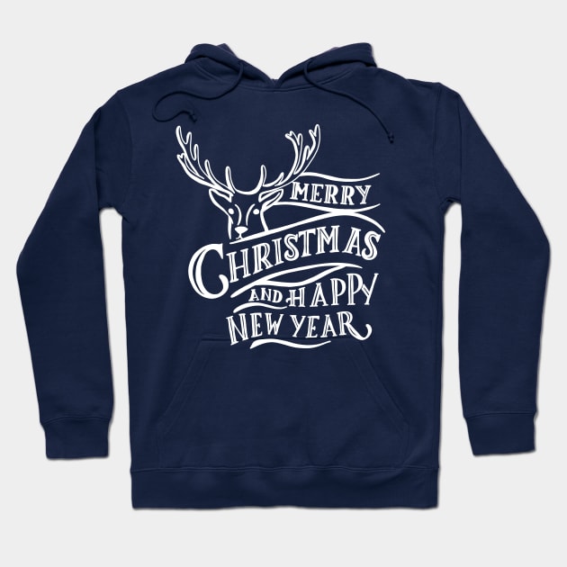 Merry Christmas and Happy New Year Hoodie by valentinahramov